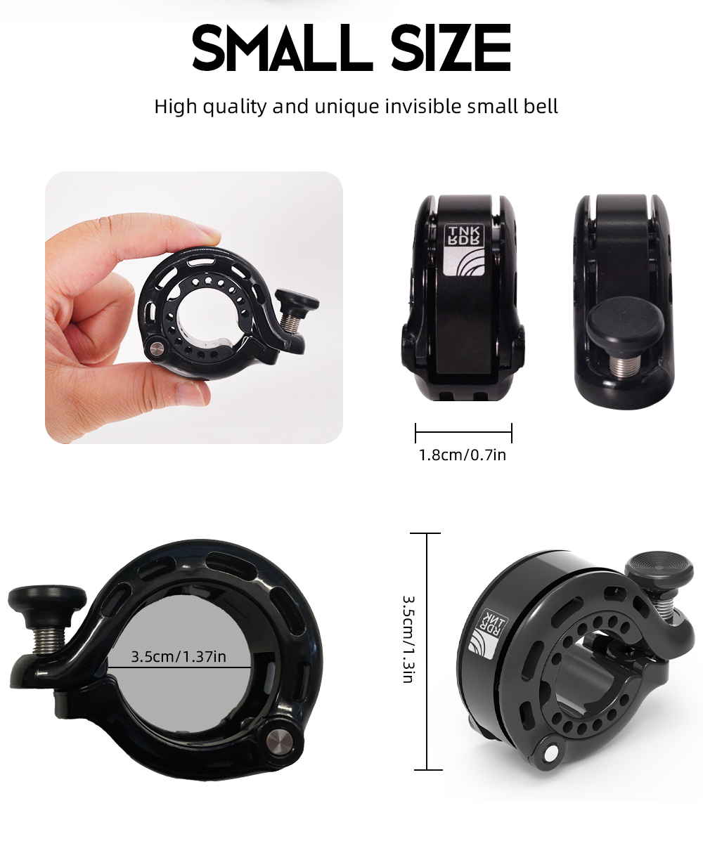 ThinkRider Upgrade Bicycle Bell 110dB Bell Loud Bicycle Horn Innovative ...