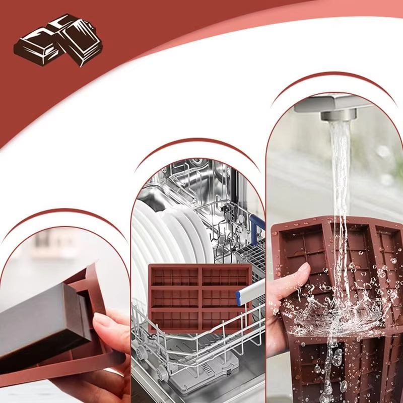 60 Grid Chocolate Bar Molds Silicone Bars Break Apart Wax Melt Mould