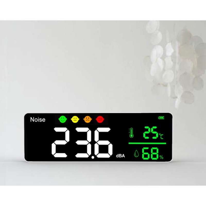 Wall Mounted Hanging Digital Sound Level Meter with Large LCD Display ...
