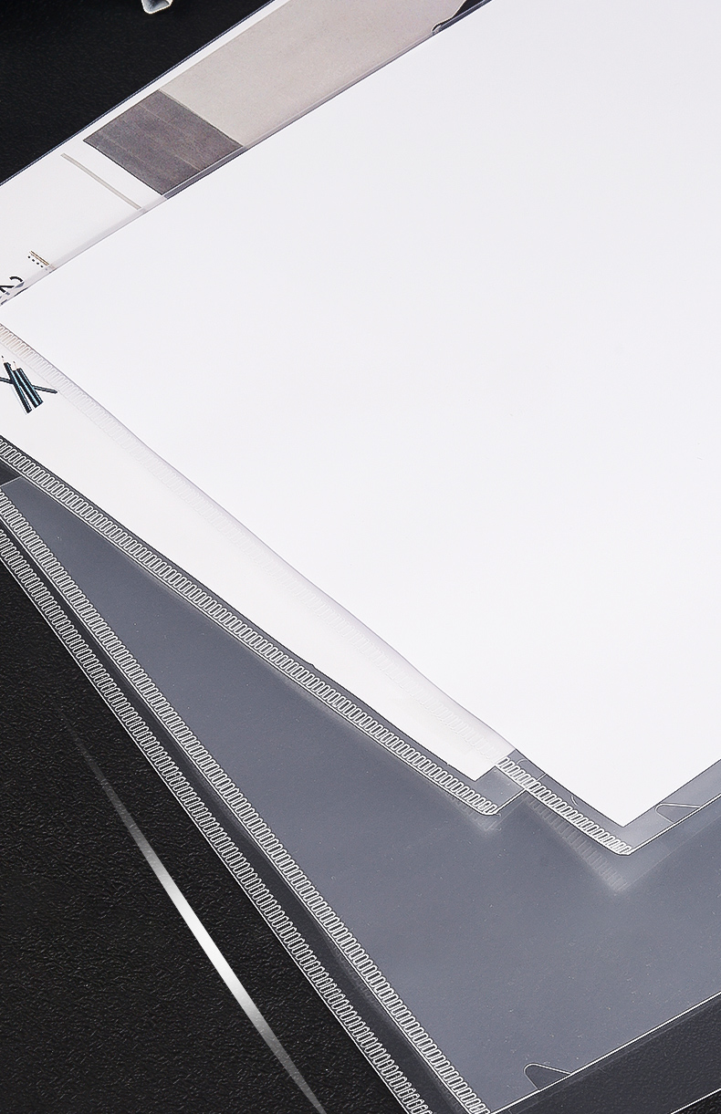 50PCS A4 L-shaped Folder Transparent File Classification Saving ...