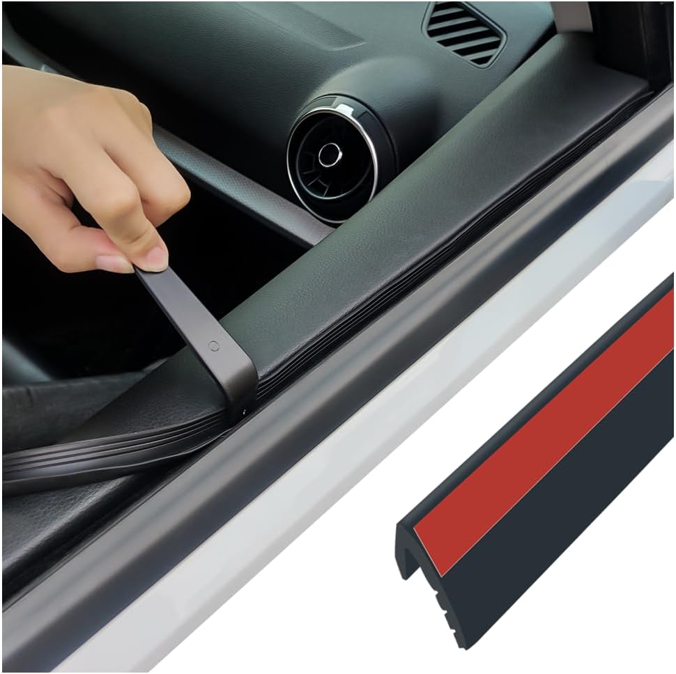 SEAMETAL Car Window Rubber Seal Strip 1.6meters Soundproof Dustproof