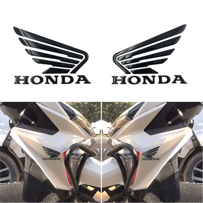 SHEMO Honda Wings Logo For Motorcycle Emblem 3M Plastic 3D Soft Rubber ...