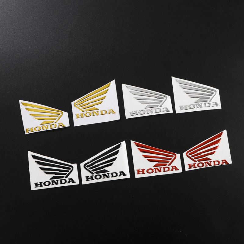SHEMO Honda Wings Logo For Motorcycle Emblem 3M Plastic 3D Soft Rubber ...
