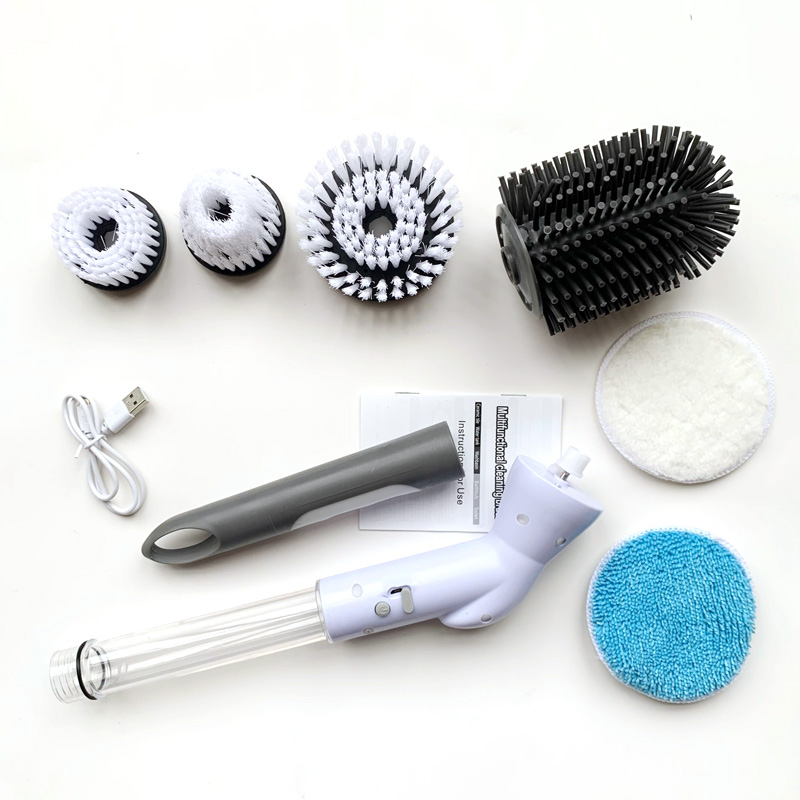 Multifunctional Electric Cleaning Brush USB Charging Bathroom Wash ...