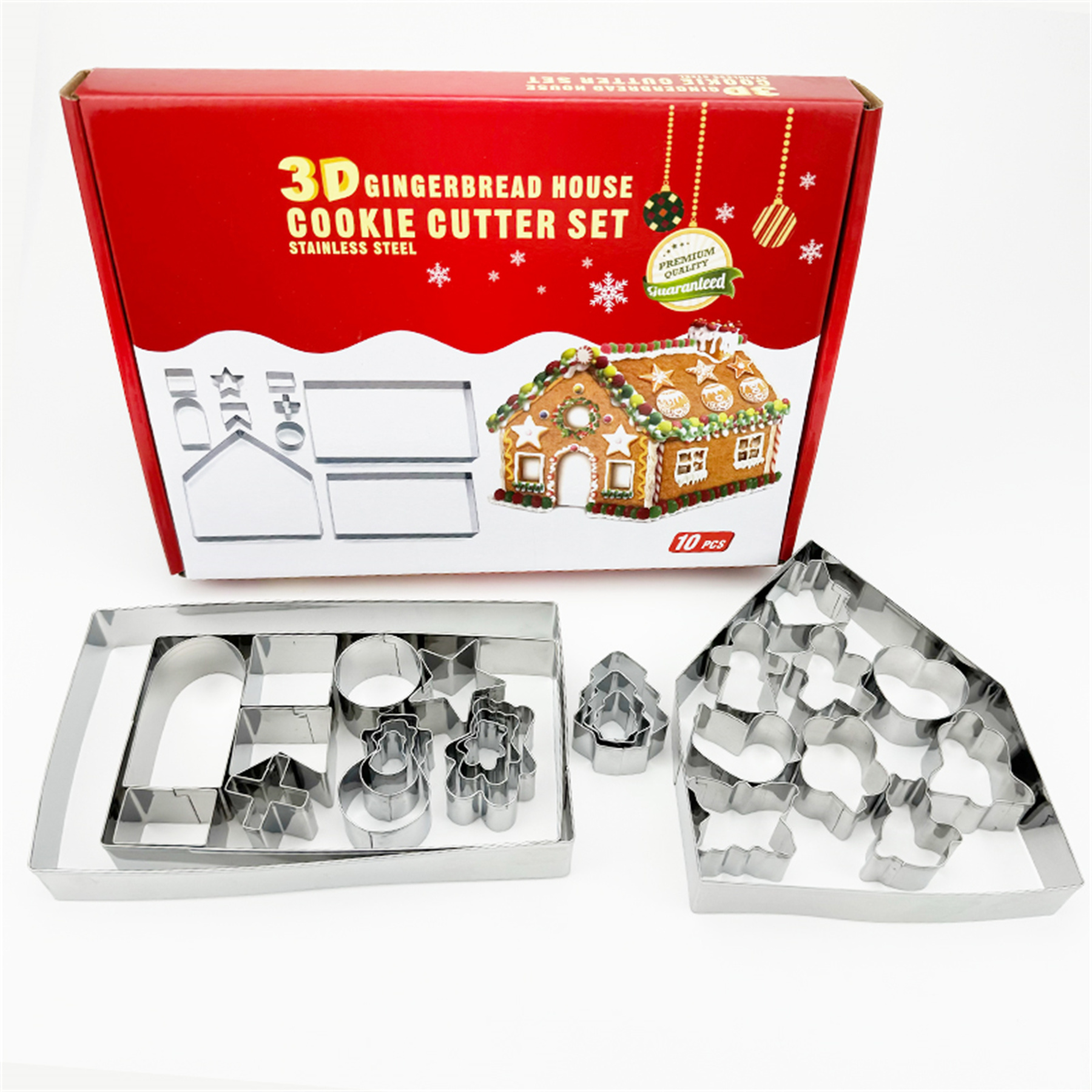 10/28 piece Gingerbread House Cookie Cutter Set Stainless Steel Biscuit ...