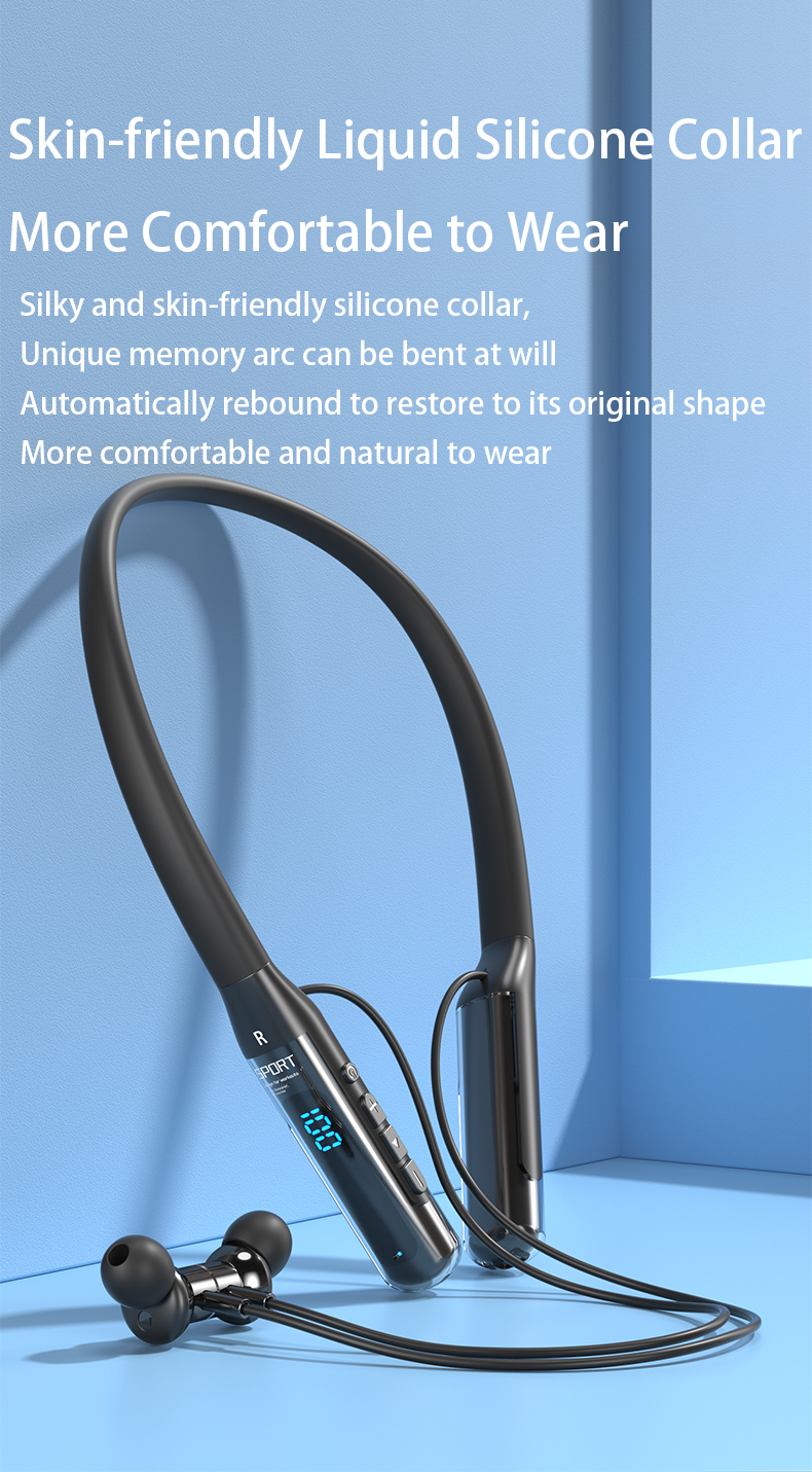 SPRISE BT125 Wireless Earphone Bluetooth Headphone HiFi ENC Headset With  Mic/LED Sport Running Game Music Earbuds