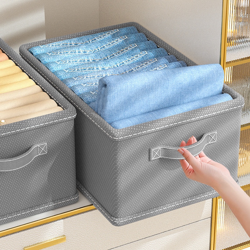 Steel Frame Cation Storage Box Folding Clothes Sorting Box Bedroom ...
