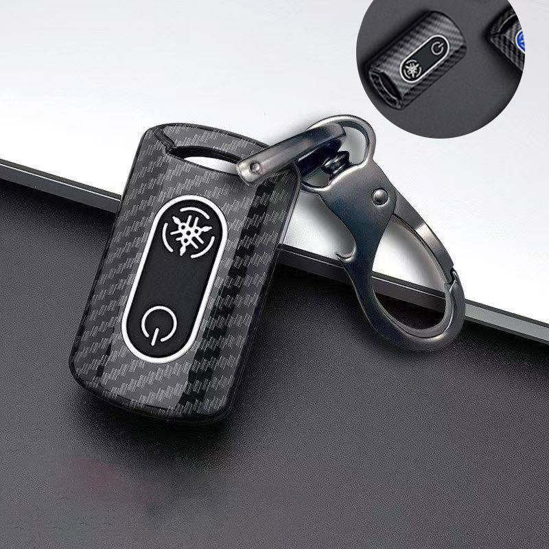 Carbon Fiber Car Key Cover For YAMAHA Nmax V2/Aerox S V1 V2/NMAX V2 V2 ...