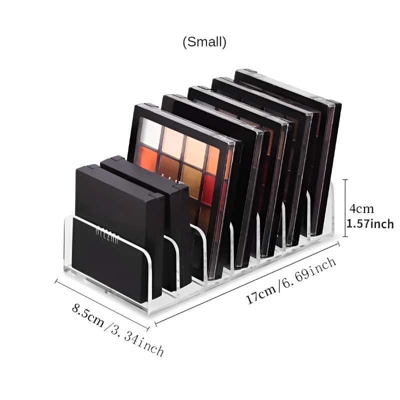 Acrylic Eyeshadow Organizer, Makeup Drawer Organizer 7 Space Cosmetic ...