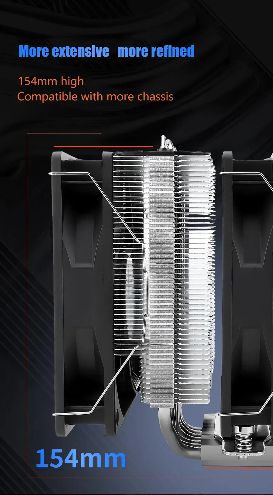 Thermalright PS120 CPU Air CPU Cooler Dual PWM Fan 7 Heat Pipes CPU ...