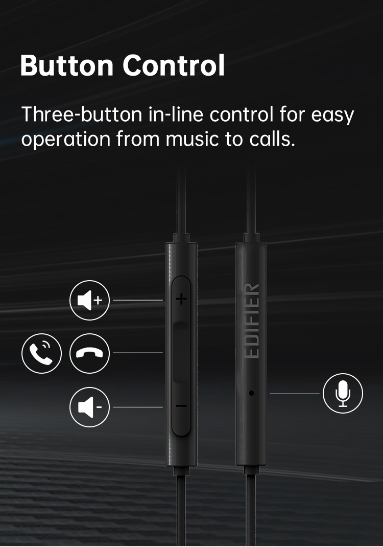 EDIFIER P205 in-ear Earphone Build-in Mic Bass with microphone and ...