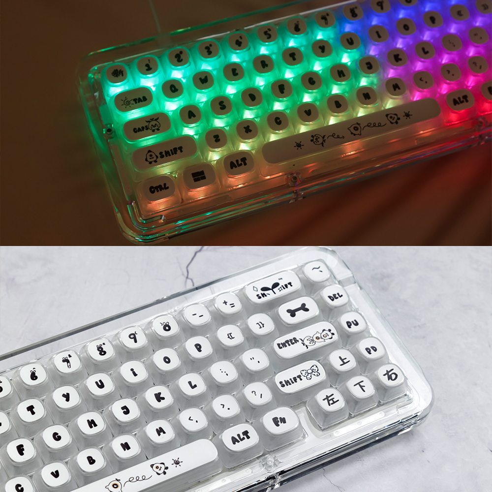 Party Rabbit PBT 140keys Keycaps/set Dye-Sublimation MOA Profile Custom ...