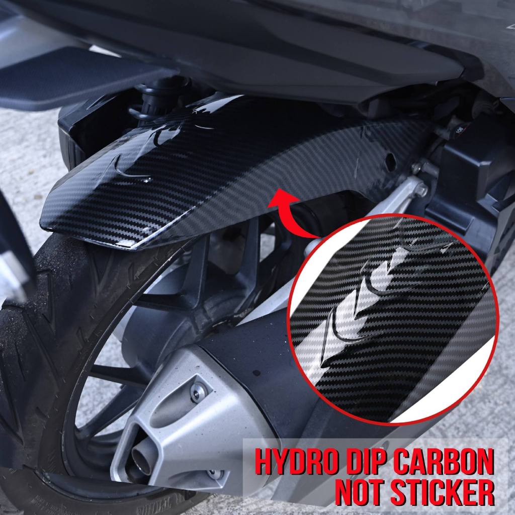 Motorcycle Rear Tire Hugger Click 125i 150i v3/v2 Carbon White