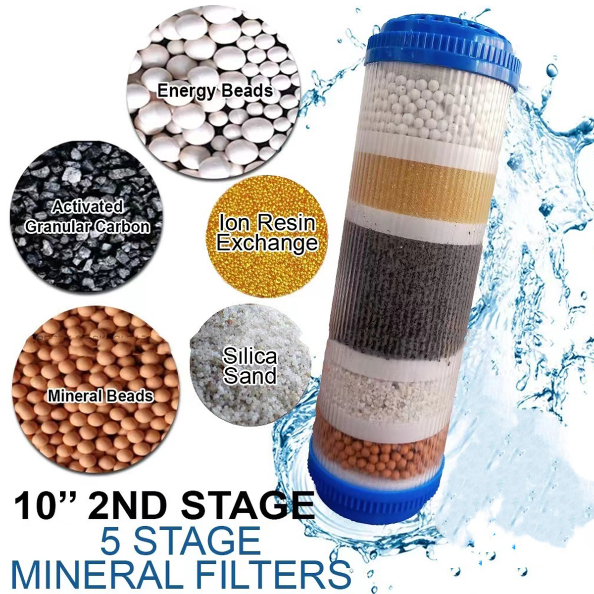 ALKALINE High grade mineral stone replacement size 10 Water Purifier ...
