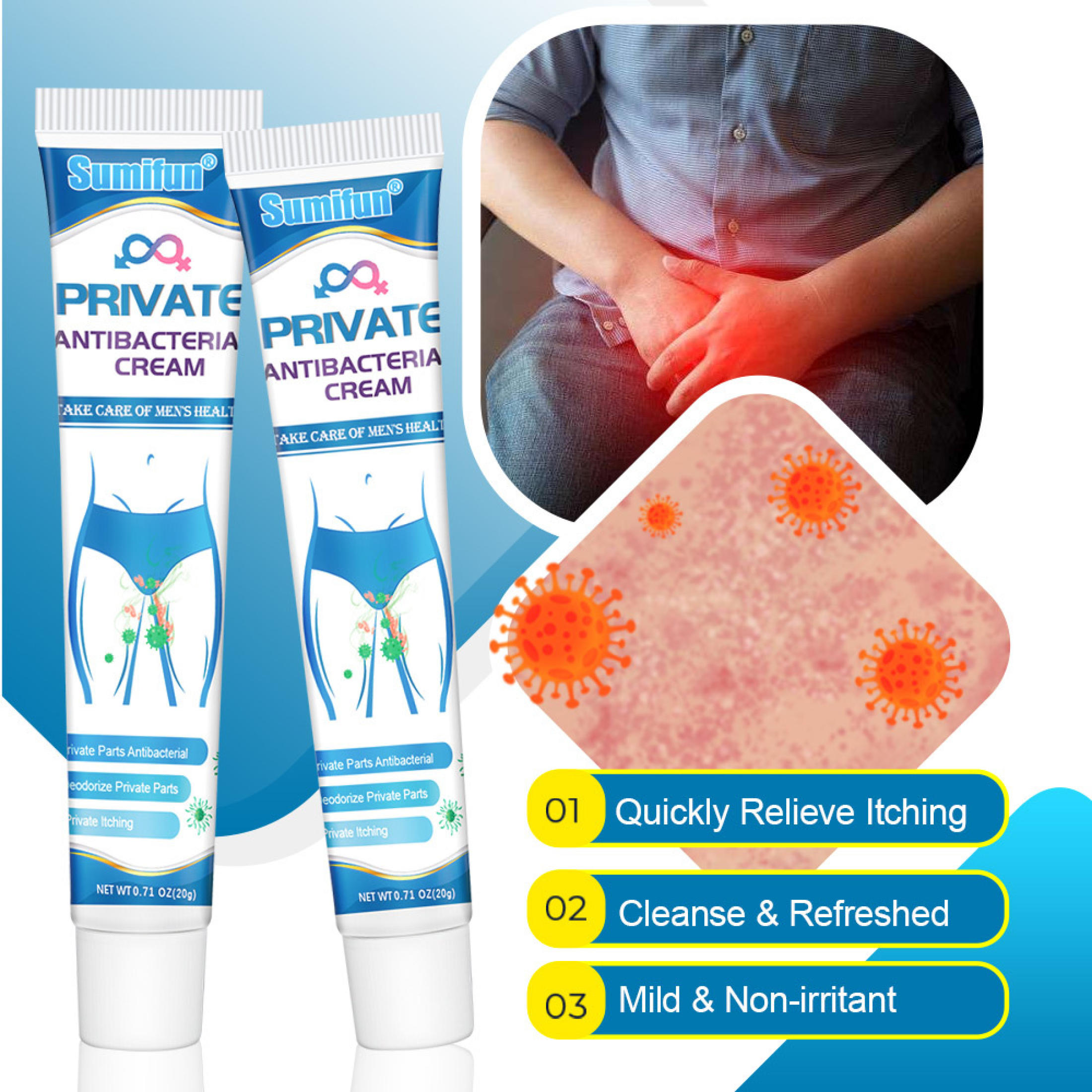 【Buy 1 Take 1】Private Antibacterial Cream Ointment For Itchy Skin Anti ...