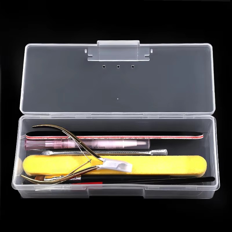 Multi Nail Art Tool Storage Case Nail Pen Nail File Nail Clipper Steel ...