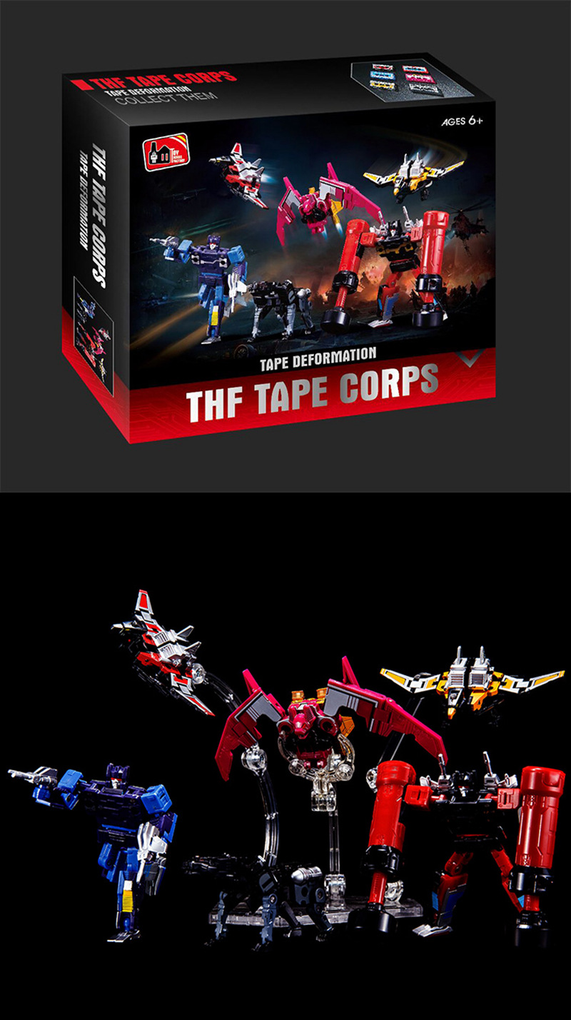 KBB G1 Transformation Robot Soundwave Six Magnetic Tape Troop THF-01P6 ...