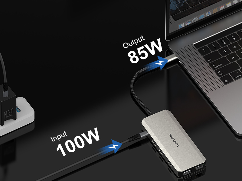 WAVLINK 12 IN 1 USB C Hub Triple Display Docking Station Dual 4K HDMI