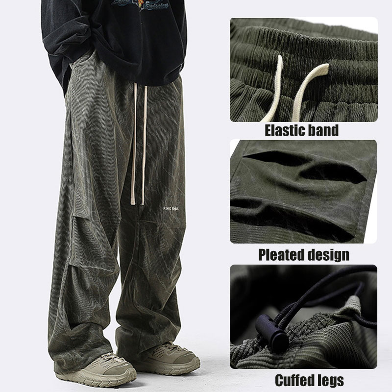Crush Fashion Summer Thin Style Corduroy Pants Men's New Sweatpants ...