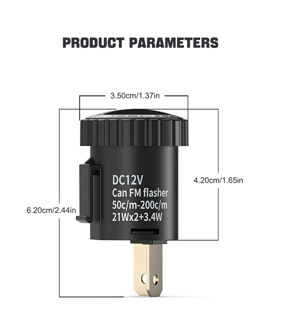 SEAMETAL12V Inverter Flasher Adjustable Speed Frequency Turn Signal ...