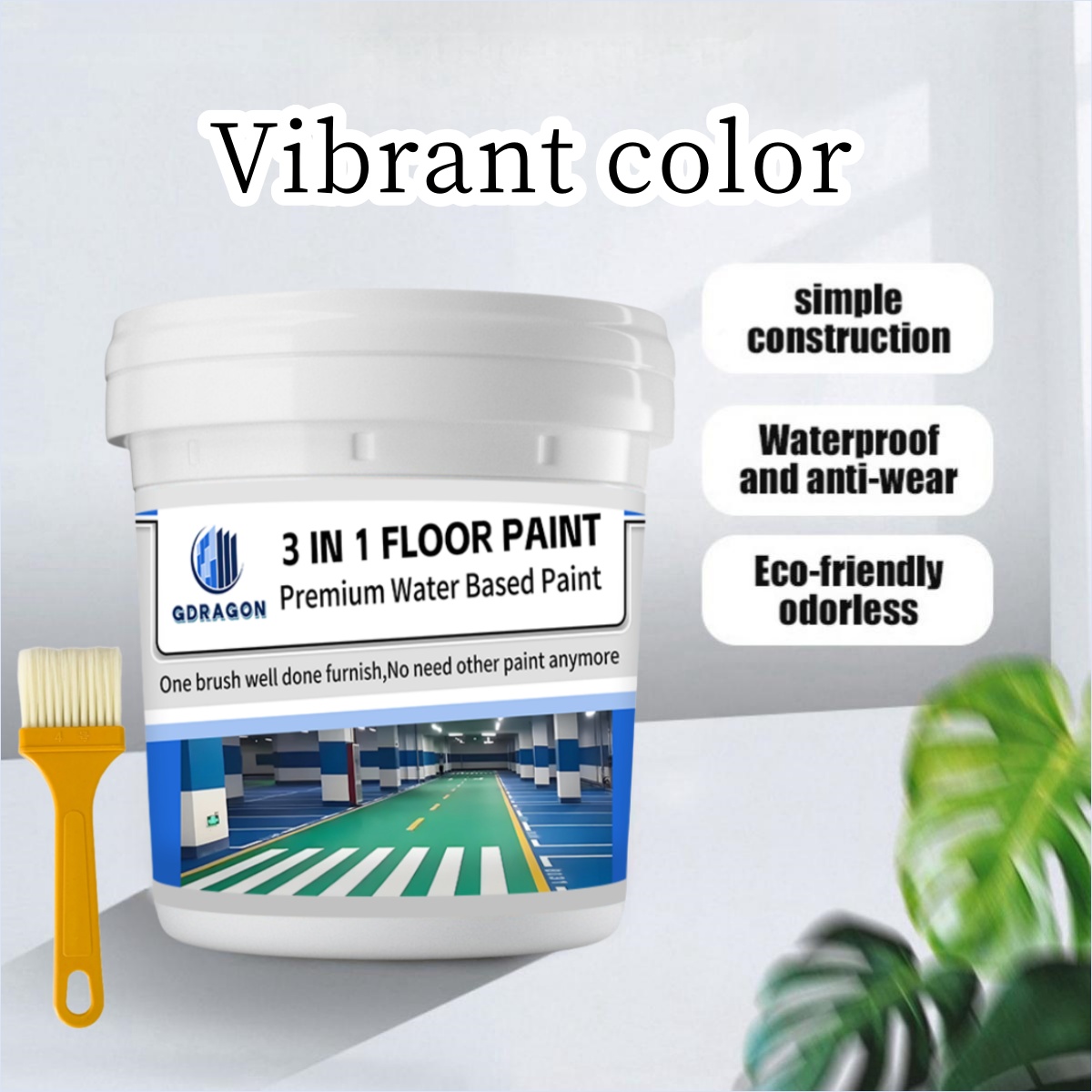 3 In 1 Epoxy Flooring Paint Floor Paint For Rough Cement Rubberized ...