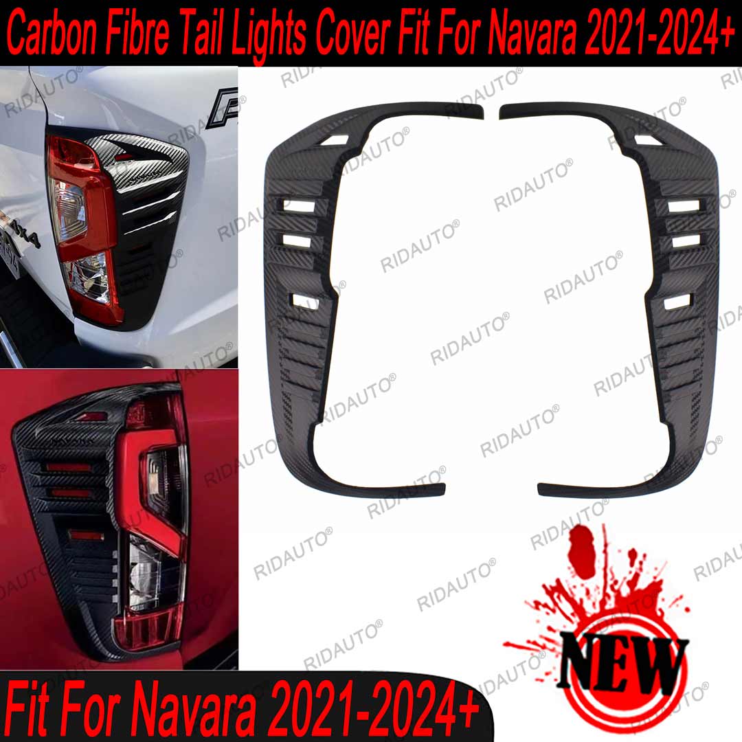 Rear Stop Tail Light Cover Carbon Fiber Style Sticker New Garnish ...