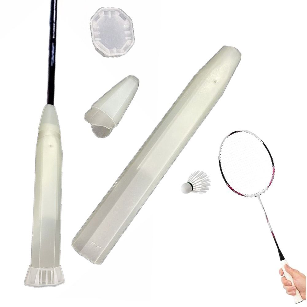 AOPHEKM Badminton Racket Grip Transparent Shockproof End Cap Shock ...