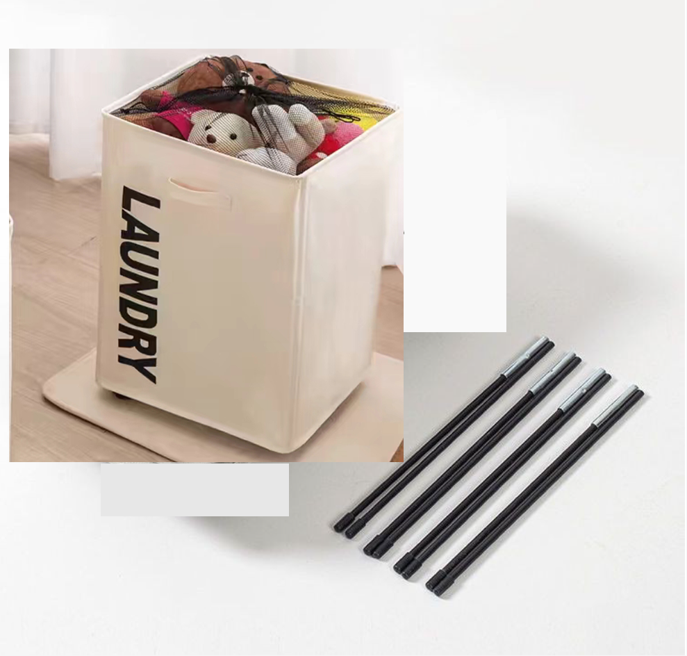 Laundry Basket with Wheel Oxford Dirty Clothes Basket Large Capacity