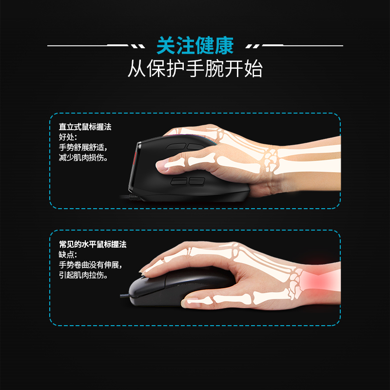 ZELOTES F36 Vertical side grip Bluetooth wireless three-mode charging ...