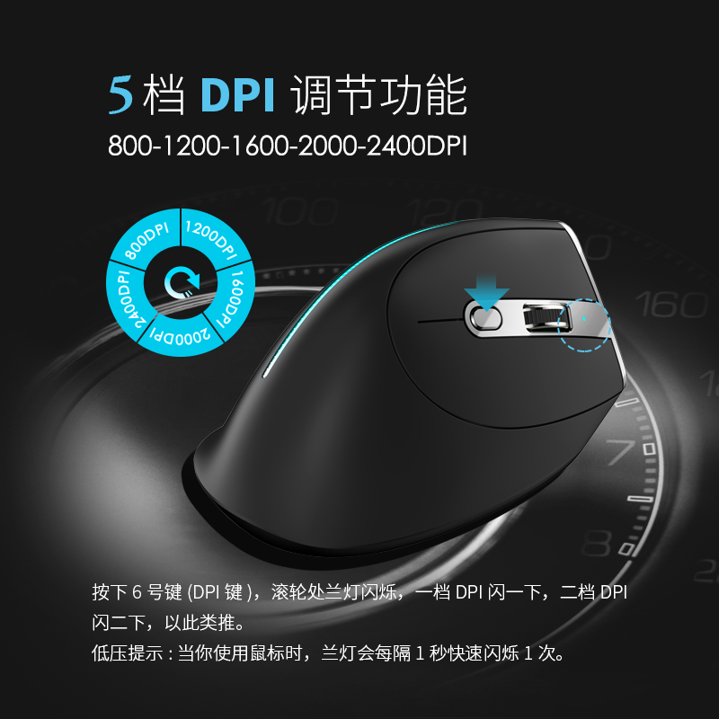 ZELOTES Master F36 Vertical Ergonomic Mouse