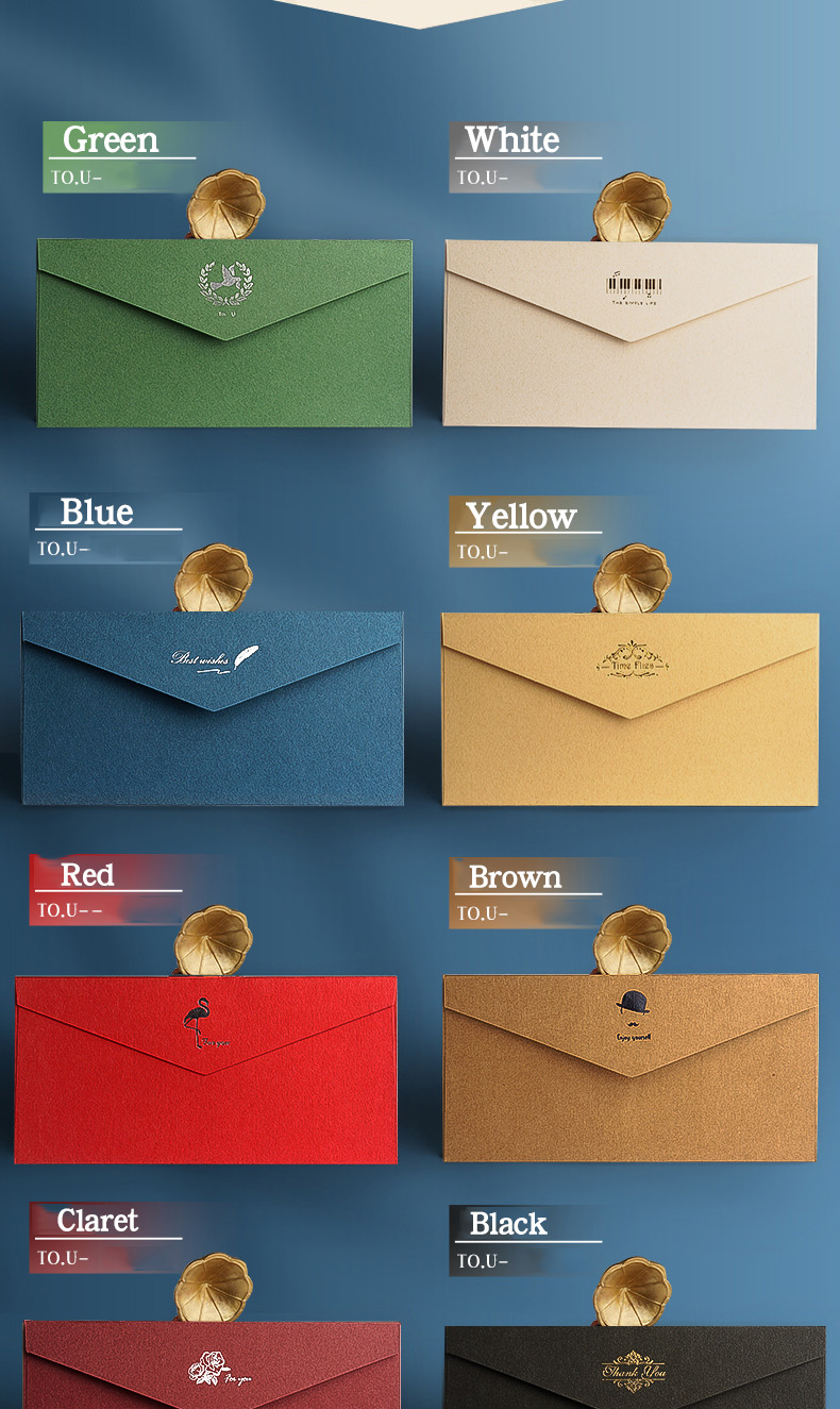 Vintage Texture Envelopes Solid Thick Paper Envelopes DIY Wedding Party ...