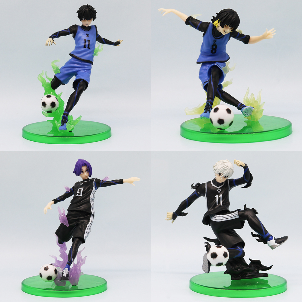 Set 5 Figure Anime Blue Lock PVC 5 Cm – Bachira, Isagi, Reo, Nagi E Altri, Mini Statue Da Collezione Per Desktop - 5