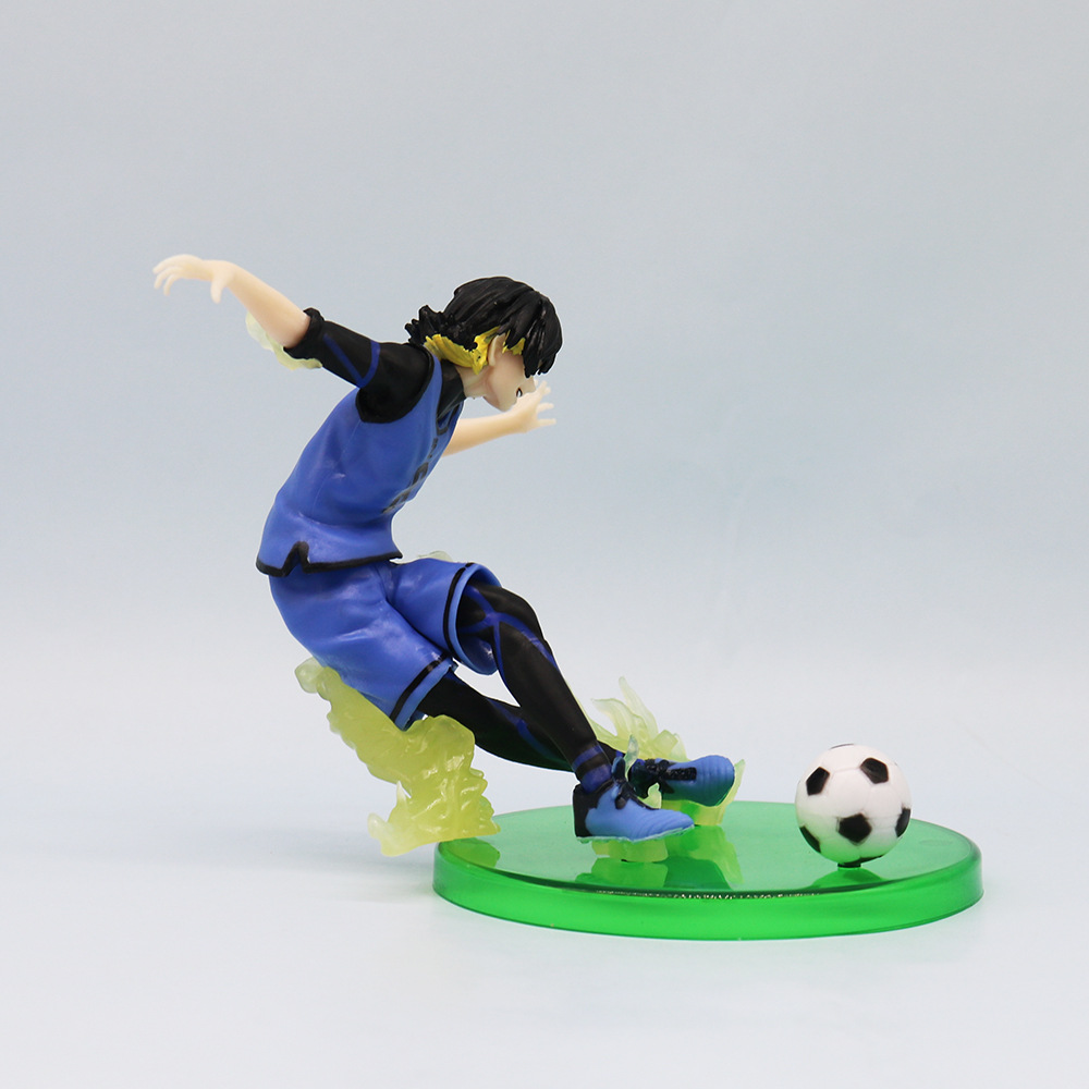 Set 5 Figure Anime Blue Lock PVC 5 Cm – Bachira, Isagi, Reo, Nagi E Altri, Mini Statue Da Collezione Per Desktop - 2