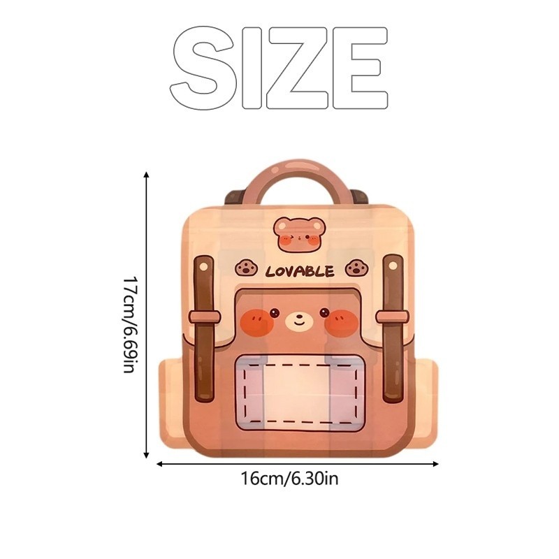 Cute Schoolbag Candy Bags Ziplock Cookie Gift Plastic Bag Biscuits