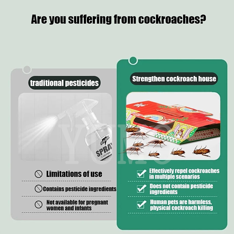 5/10PC Cockroach Killer Kitchen Cockroach Trap Roach Traps Roach Bait ...