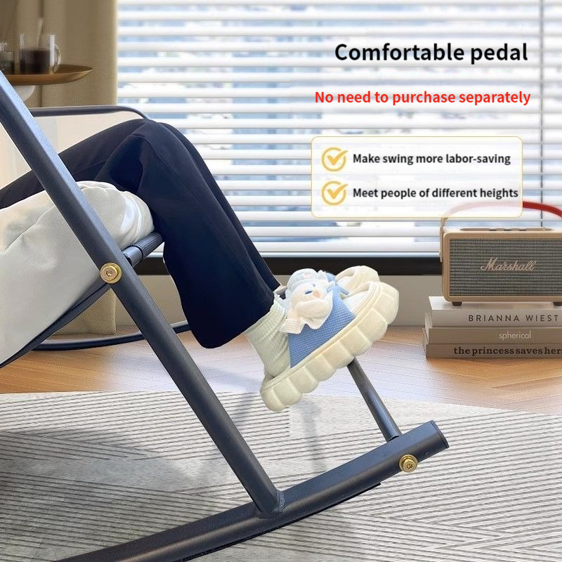 OUTDOORMORE Reclining Chair For Adult Nordic Style Rocking Chair Lazy