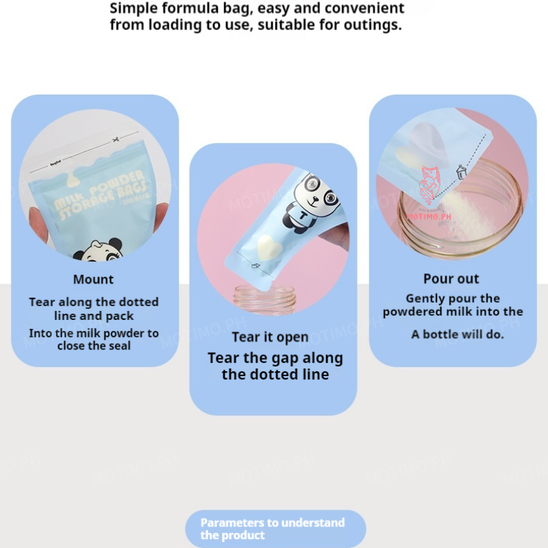 From PH 30pcs Milk Powder Storage Bags Travel Formula Bags Portable ...
