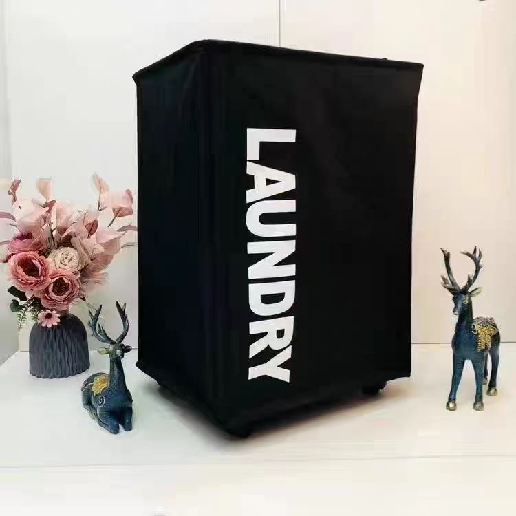 Laundry Basket with Wheel Oxford Dirty Clothes Basket Large Capacity