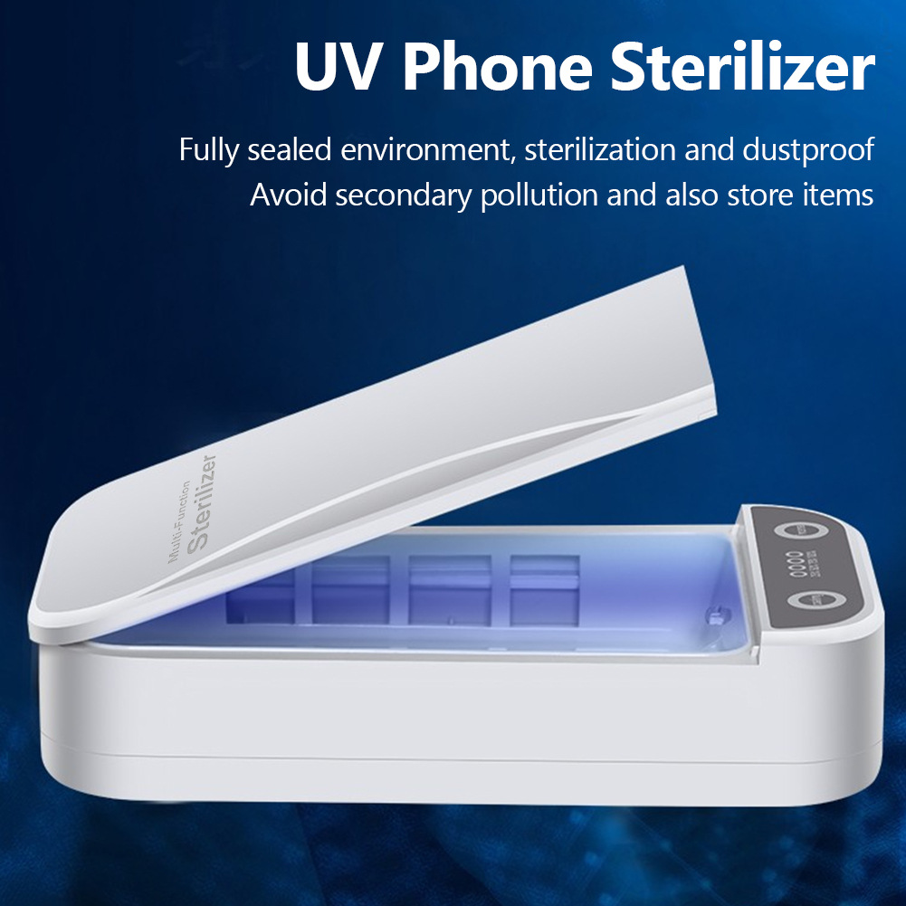 UV Nail Sterilizer Box USB Powered Blue Light Cleaner for Nail Salon ...