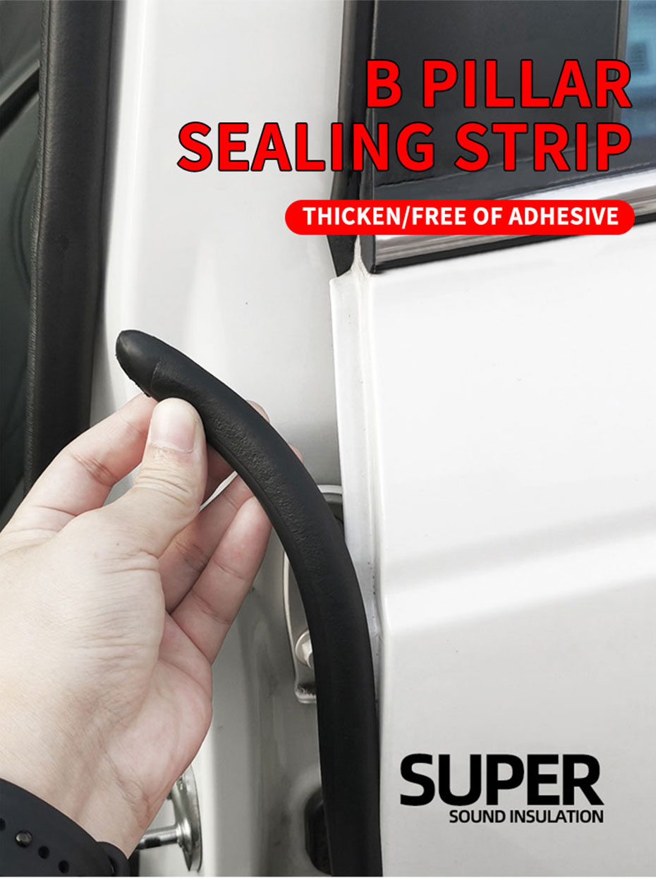 HOTWIND Car Door Edge Seal Strip Built In Steel Sheet B Pillar Car Rubber Weatherstrip Sound Insulation Sealing Strips E4q7 I.16176252 - Foto 6