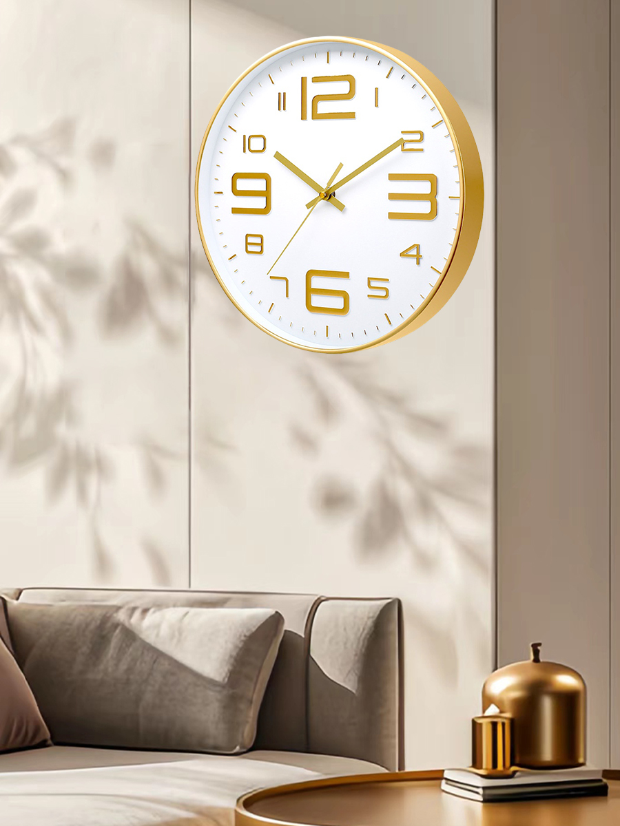 Big Simple silent wall clock home living room decorate three ...