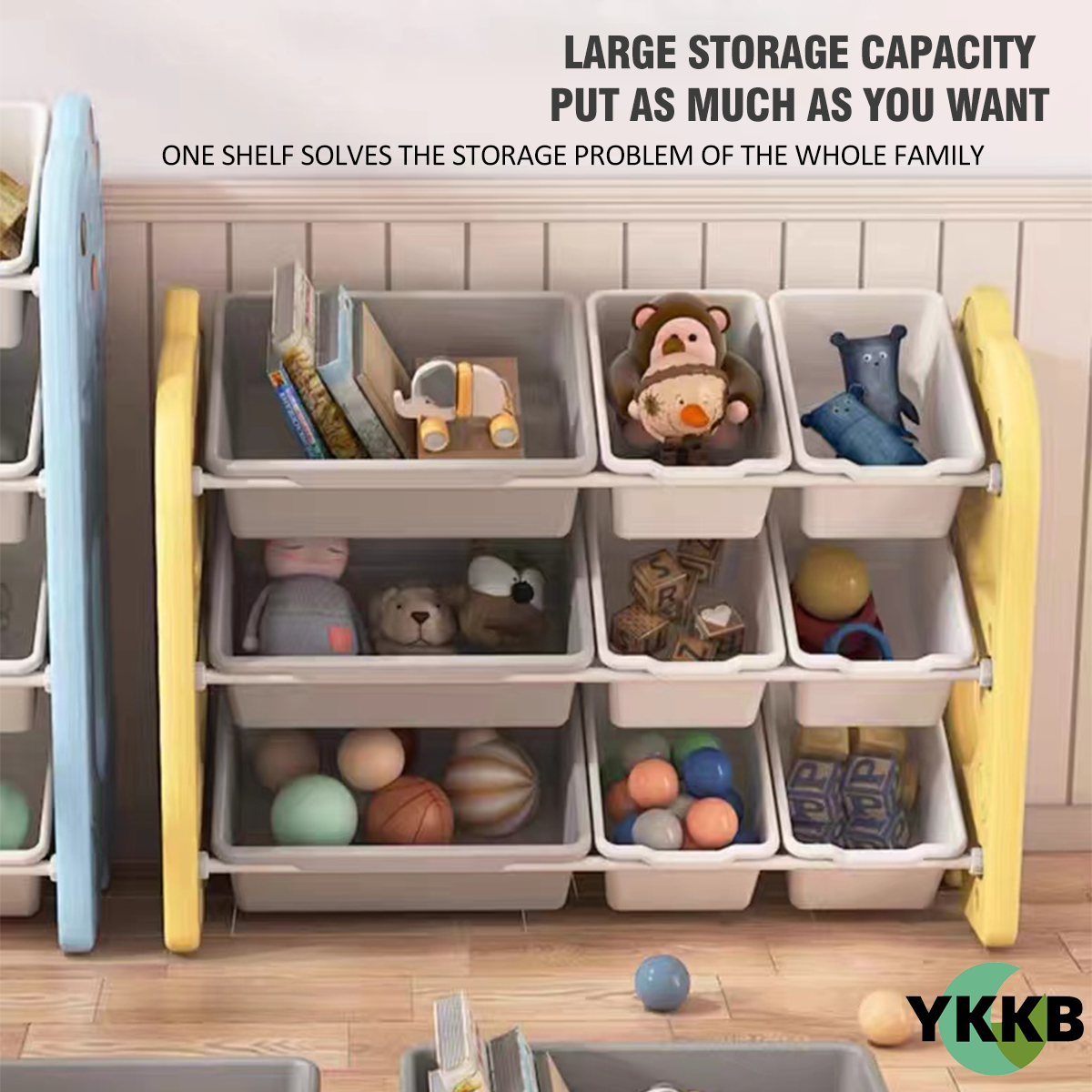 high quality Dinosaur Toys Organizer Trolley Kid Toys Storage Rack Easy ...