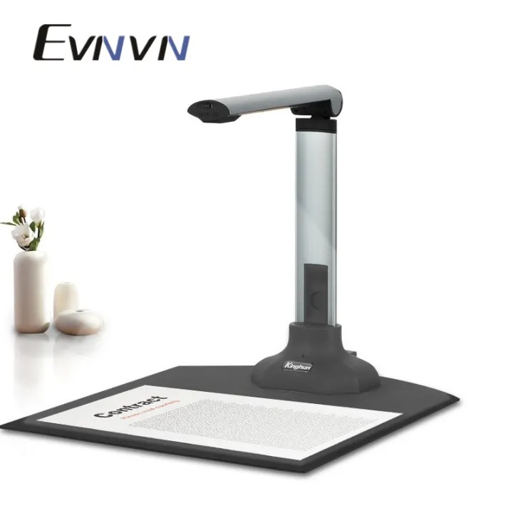EVNVN 12MP USB Document Camera Portable Book Document Scanner A3/A4