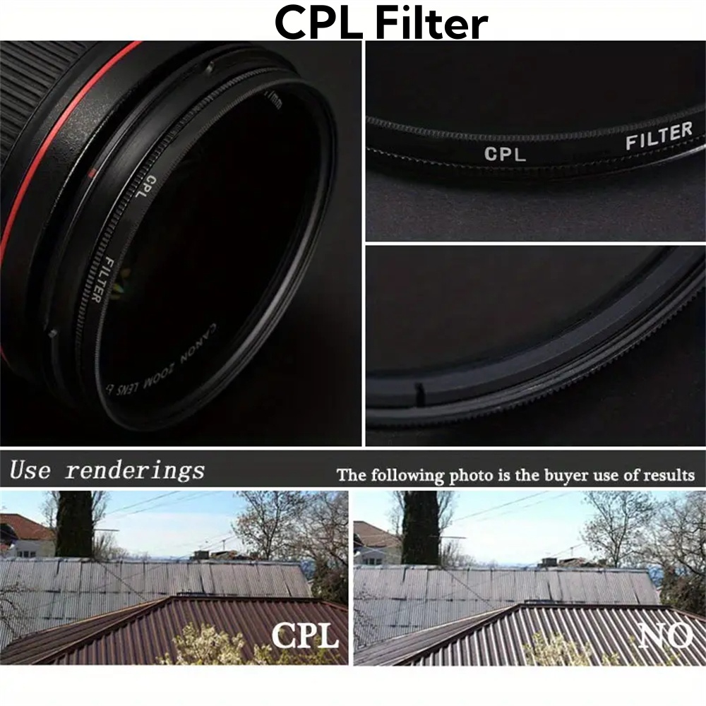 52mm ultrathin CPL filter camera UV gradient lens filter for Nikonand