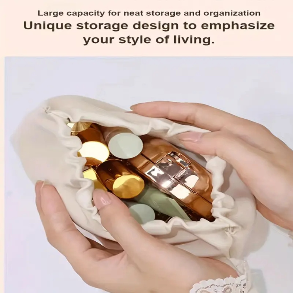 Waterproof Light Color Shrapnel Wrinkled Storage Bag Lipstick Bag Key ...