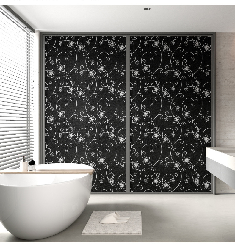 Glass Sticker Opaque 100% Shading Anti-peeping Window Decals Self ...