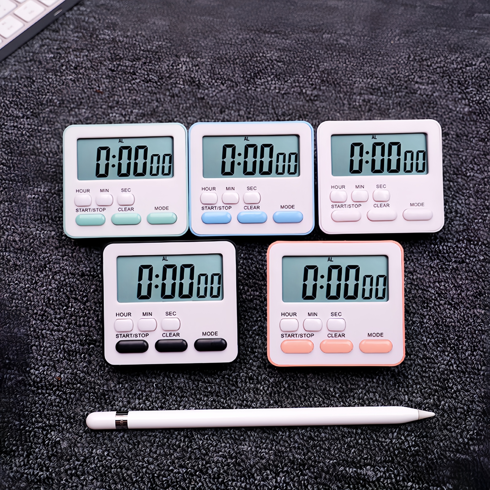 LOVVE#Electronic timer countdown kitchen baking timer silent clock ...