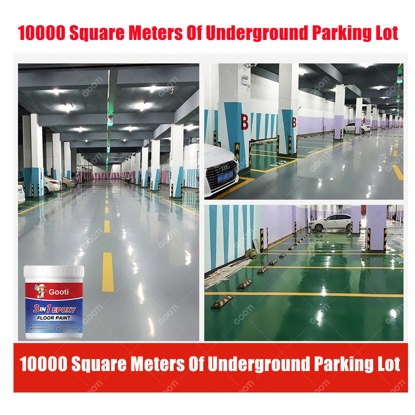 Upgrade 3in1 Epoxy Floor Paint Waterproof Moisture Floor Wax for