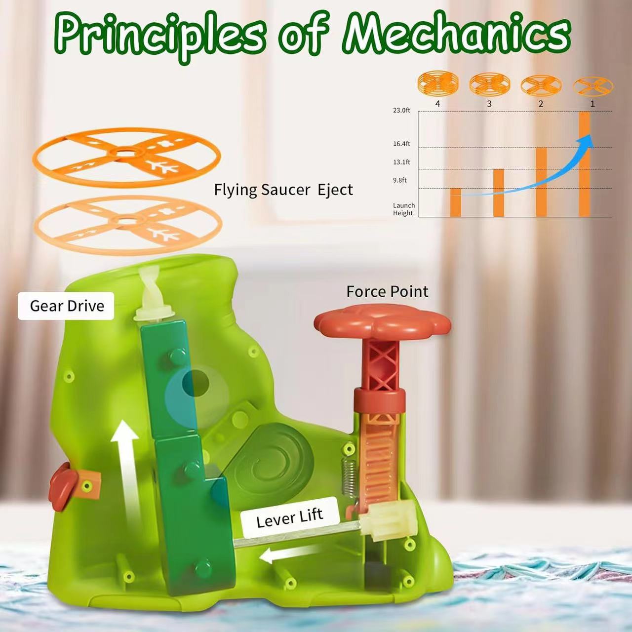 Children's flying disc Air Rocket launcher fun game foot catapult ...