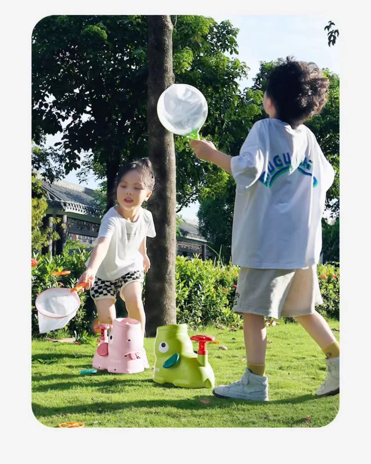 Children's flying disc Air Rocket launcher fun game foot catapult ...